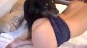 Intense sex scene featuring a hot bestiality-loving vixen