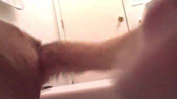 Steamy close-up of guy's cock thrusting deep into a female dog's vagina