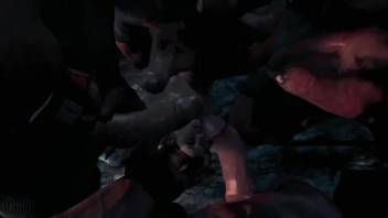 Well-endowed 3D bombshell ravaged by demonic forces and additional encounters