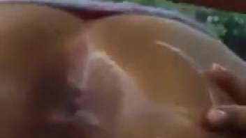 Incredible sex scene with a super slick nympho
