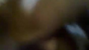 Guy flashes his thick cock and then bangs a wild animal