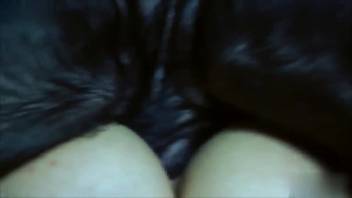 Ebony dog slamming her snatch in a steamy way right here